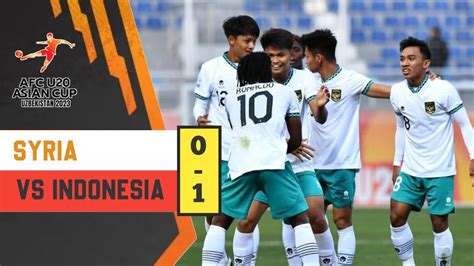 hasil pertandingan indonesia vs suriah